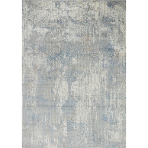Stella Beige/Light Grey 9 ft. x 12 ft. Abstract Area Rug