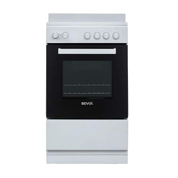20 in. 2.1 cu. ft. 4-Burner Element Freestanding Electric Range in White