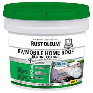 2.5 Gal. 10-Year RV/Mobile Home Silicone Reflective Roof Coating
