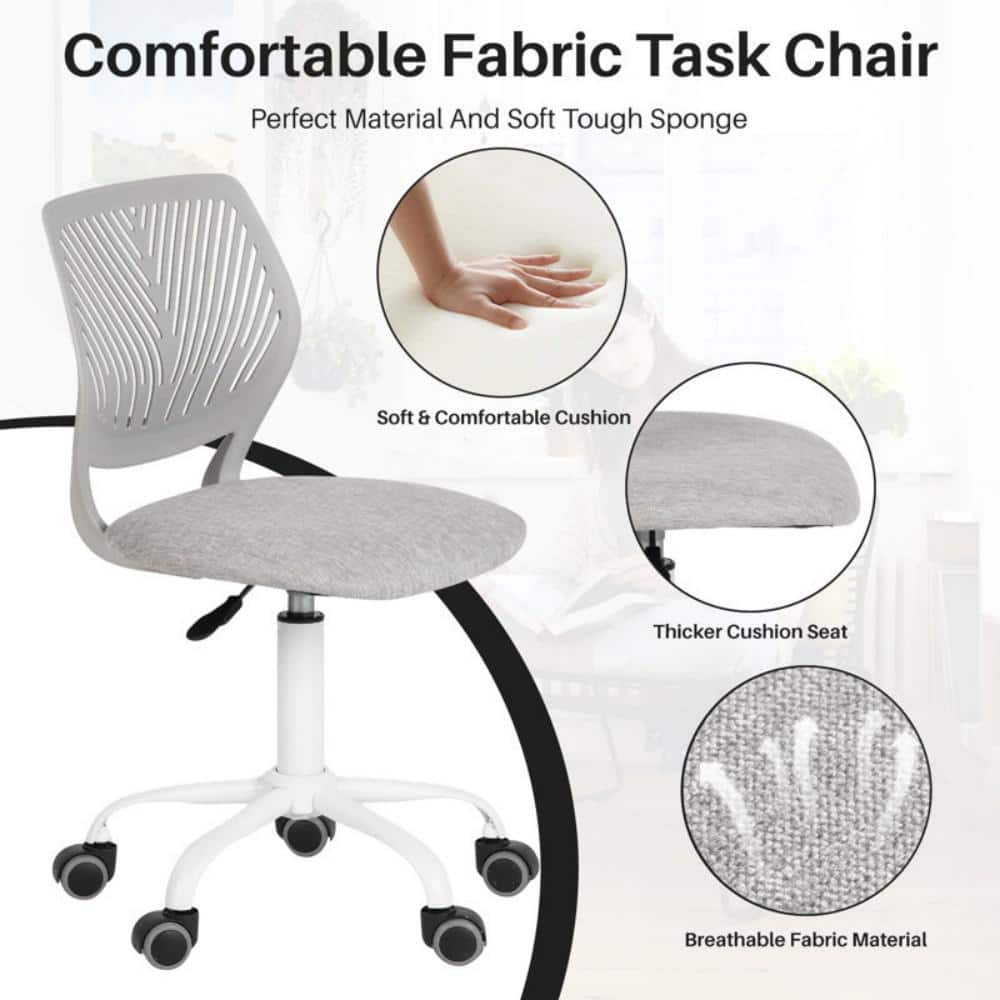 Verita Grey Mesh and Fabric Swivel Task Chair