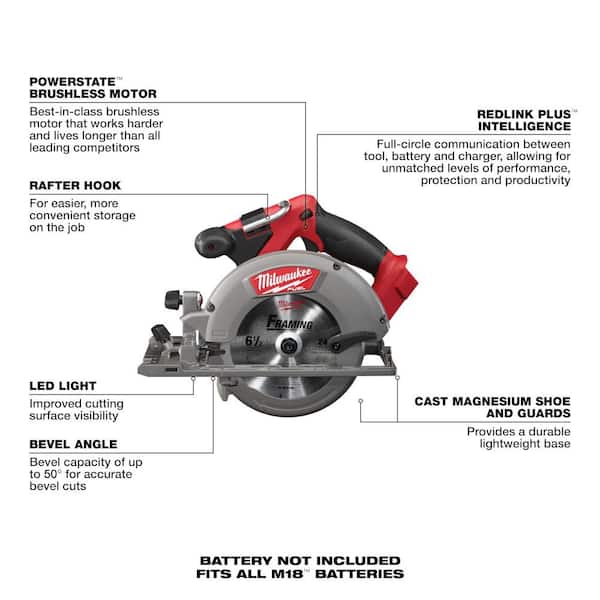 Milwaukee - M18 FUEL 18V Lithium-Ion Brushless Cordless Combo Kit with Two 5.0 Ah Batteries, 1 Charger, 2 Tool Bags (7-Tool)