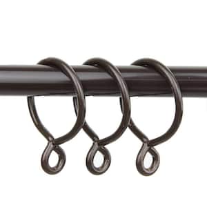 Cocoa Brass Curtain Rings (Set of 10)