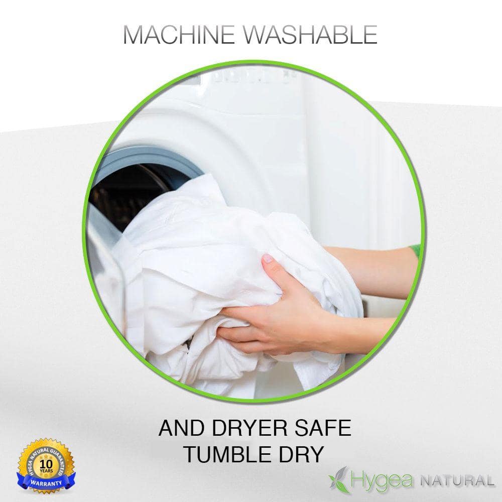 California King White Polyester Zippered Mattress Protector