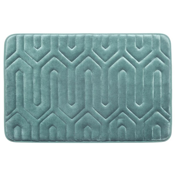 BounceComfort Thea Marine Blue Memory Foam Bath Mat