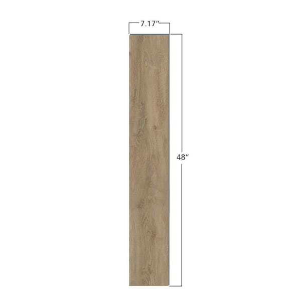 DOTFLOOR Hard Maple 6MM 22MIL 7.17 in. Wx48 in. L Waterproof