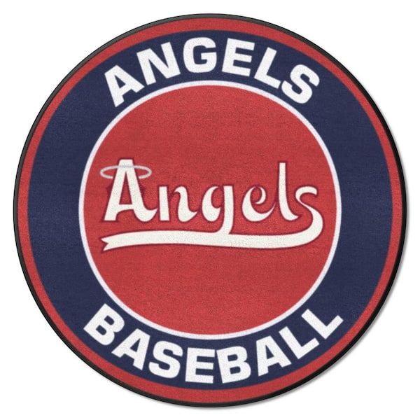 FANMATS Los Angeles Angels Roundel Rug - 27in. Diameter