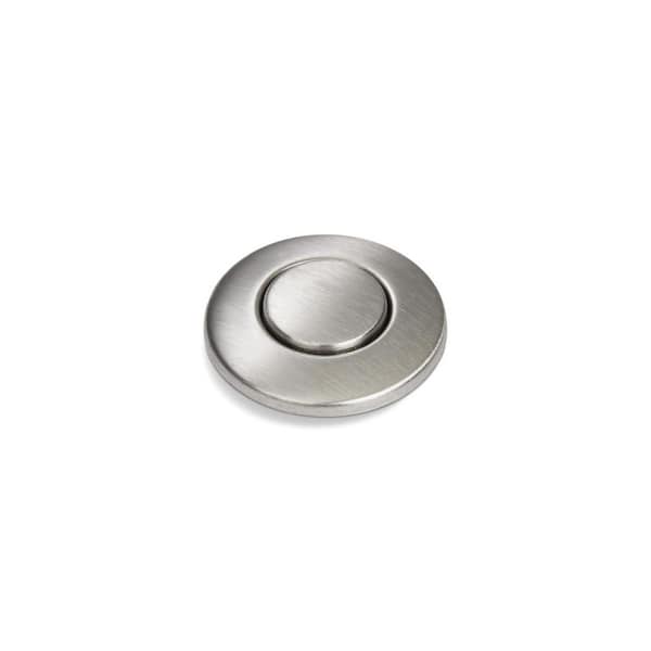 Sink-Top Air Switch Push Button in Satin Nickel for InSinkErator Garbage Disposal