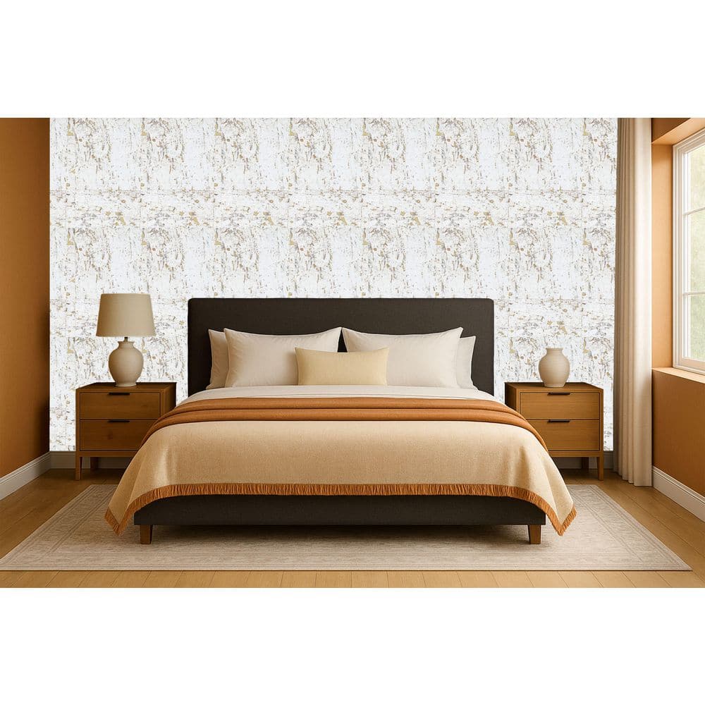 Gold Collaged Cork Print Non-Woven Non-Pasted Textured Wallpaper 57 sq. ft. price history on PriceWatchPro