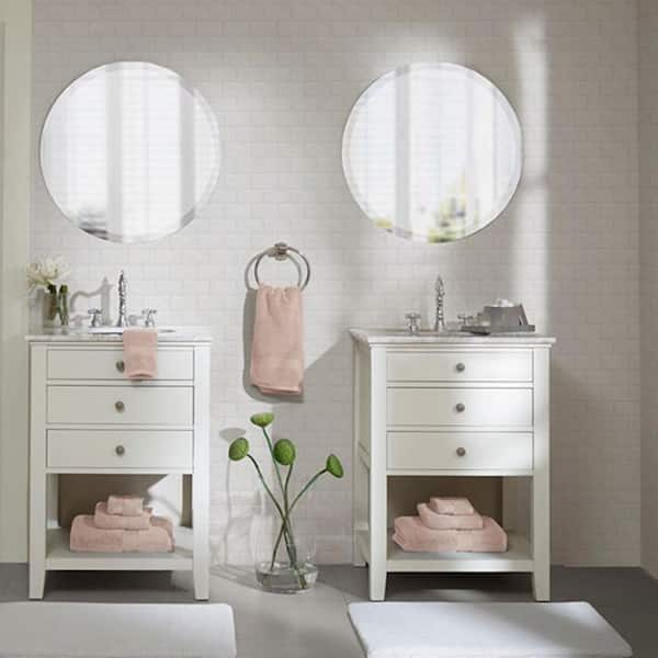 YESSKY DOWELL ENTER LLC 8-Piece Blush Antimicrobial Cotton Towel Set, 2 Oversized Bath Towels,2 Hand,4 Wash Cloths, Premium Quality Hotel Towels