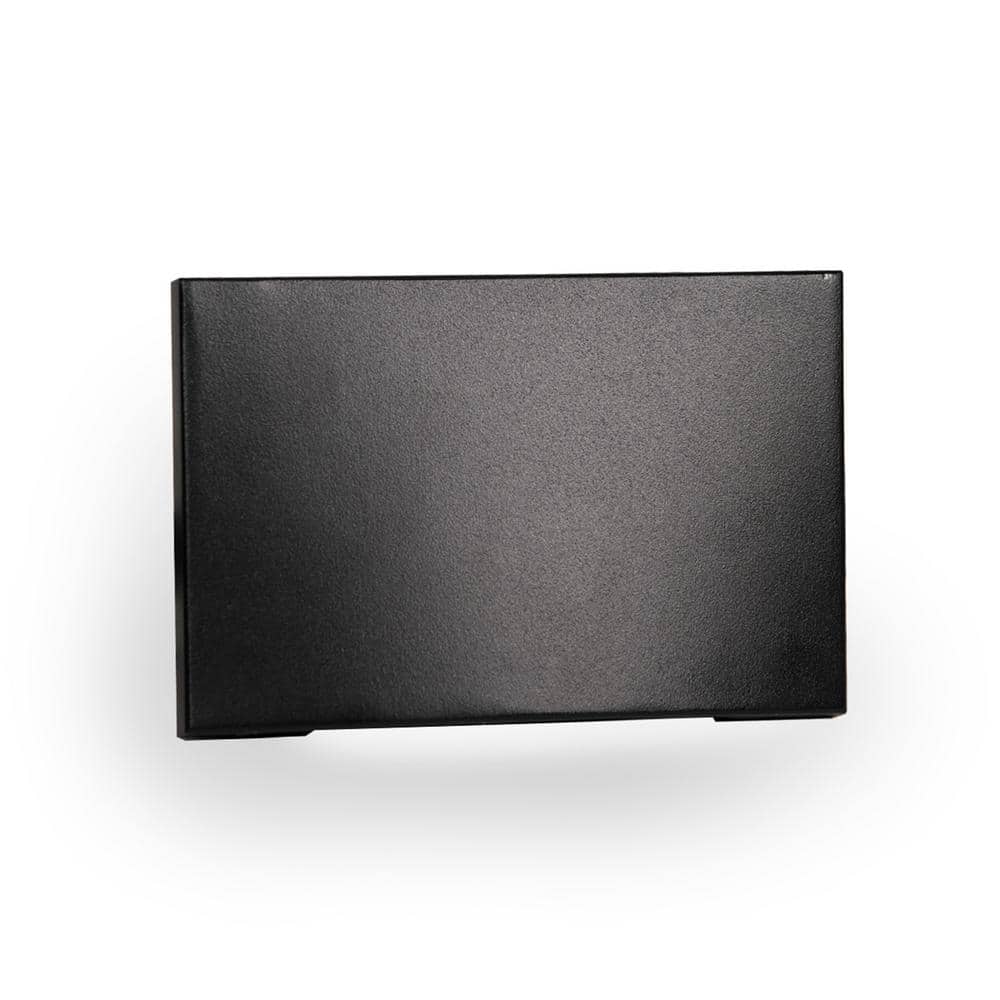 Sleek Black Aluminum Outdoor LED Step & Wall Light, Dimmable