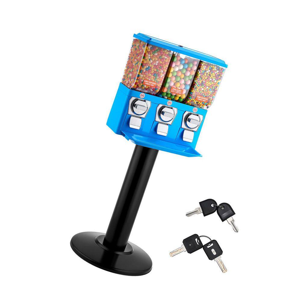 Triple Compartment Candy Vending Machine with Stand, Vintage Candies Dispenser for Shops, Arcades, Detachable price history on PriceWatchPro
