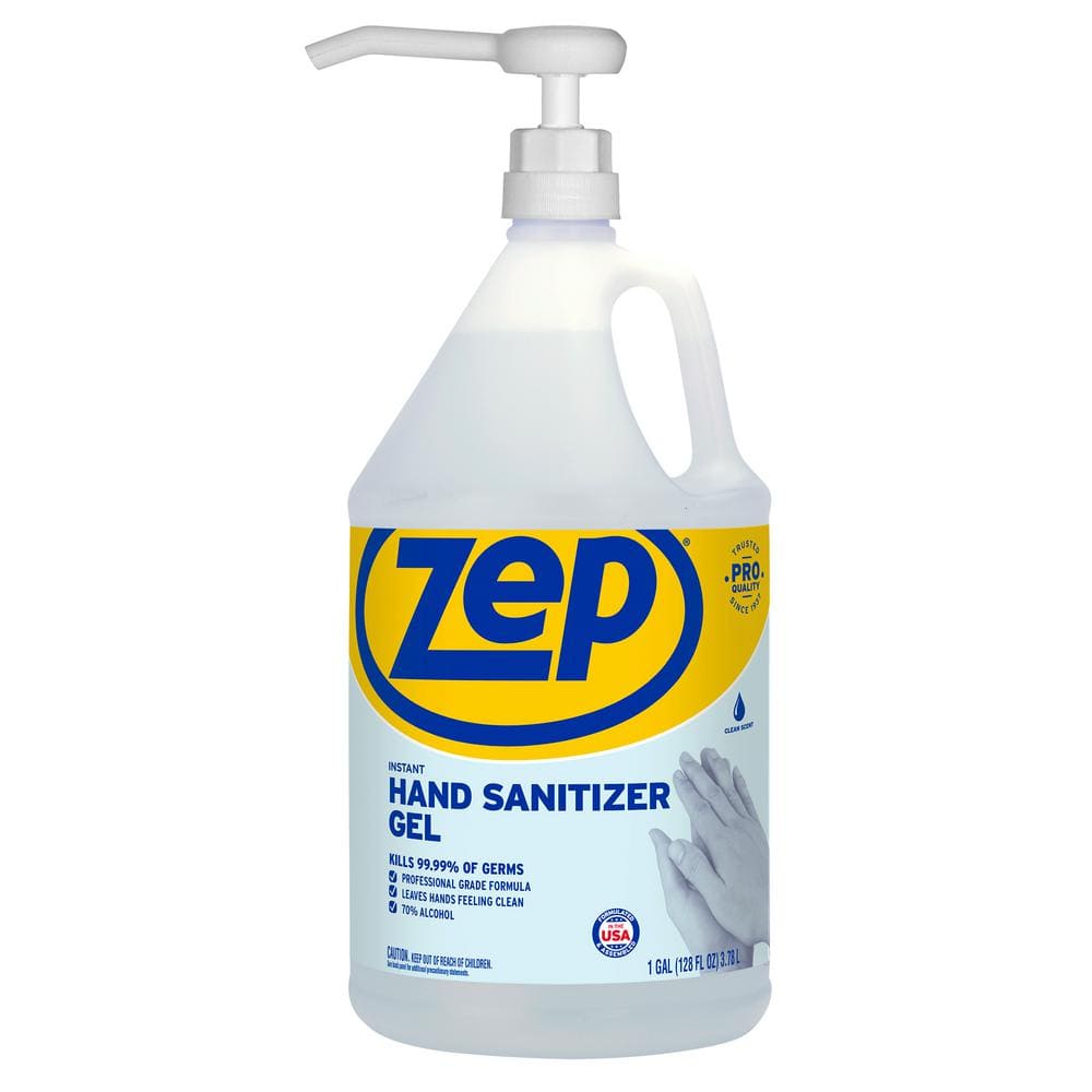 ZEP 128 oz. Hand Sanitizer Gel 70% with Pump ZUIHSG128P - The Home Depot