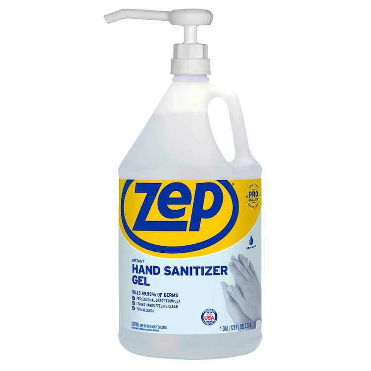 ZEP 128 oz. Hand Sanitizer Gel 70% with Pump – Home Depot Inventory ...