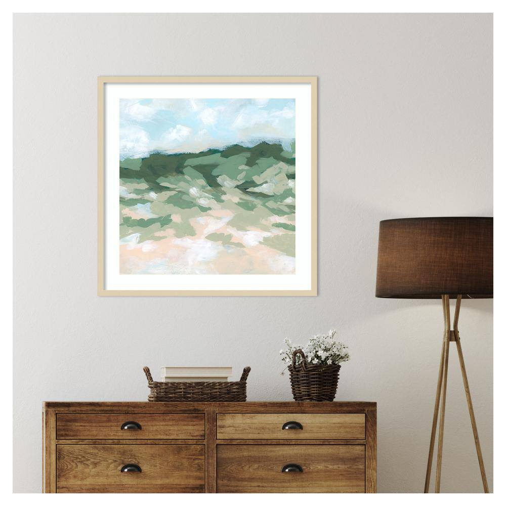 June Erica Vess Blockbrush Valley II Framed Abstract Landscape Print