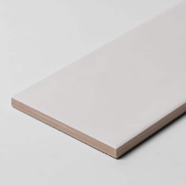 Bedouin 3.5 in. x 12 in. White Matte Ceramic Subway Wall Tile (9.9 sq. ft/case)