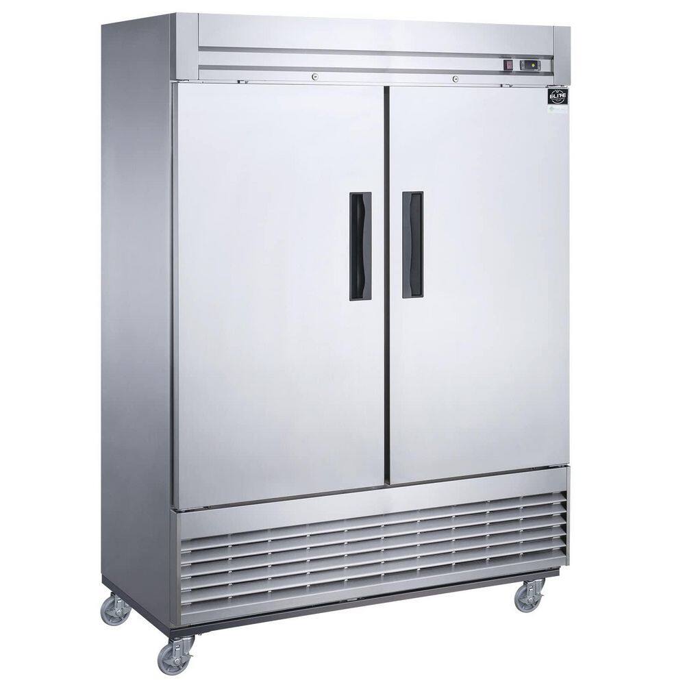54 in. 49 cu. Ft. Manual Defrost Commercial Freezer 2-Door Upright Freezer in Stainless Steel, ETL Certified price history on PriceWatchPro