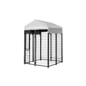 4 ft. x 4 ft. x 6 ft. Welded Wire Dog Fence Kennel Kit