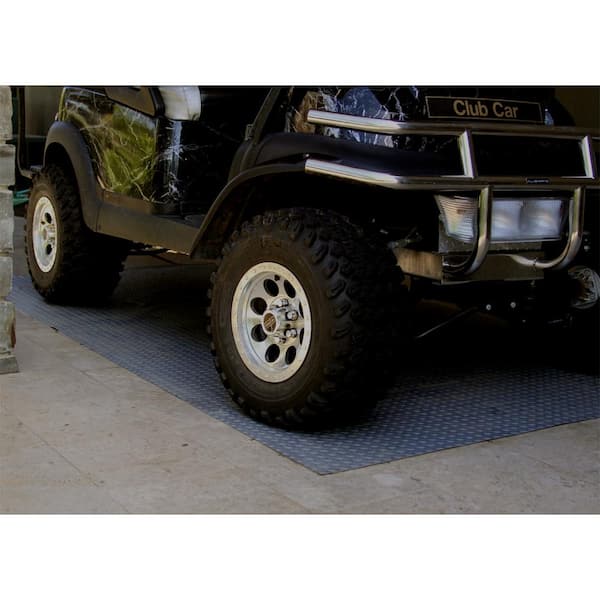 Diamond Deck 7.5 ft. x 20 ft. Charcoal Textured PVC Large Car Mat