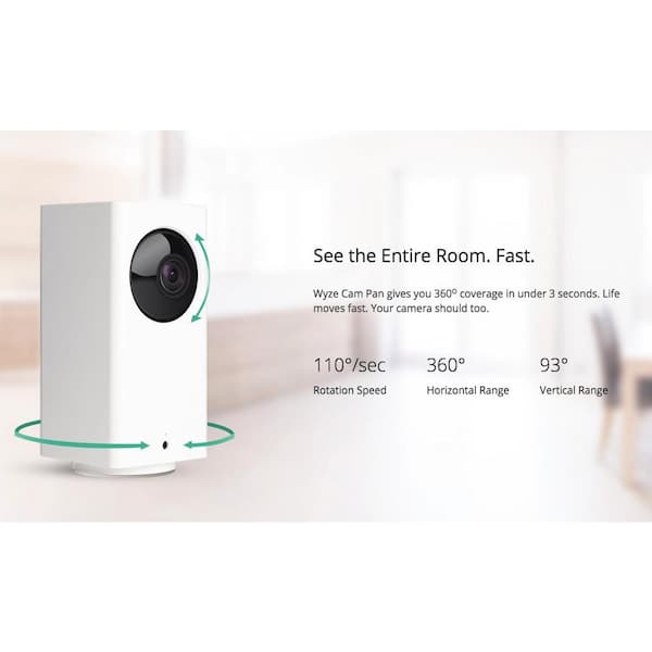 Wyze 1080p Cam Pan/Tilt/Zoom Wi-Fi Indoor Smart Home Camera, Night