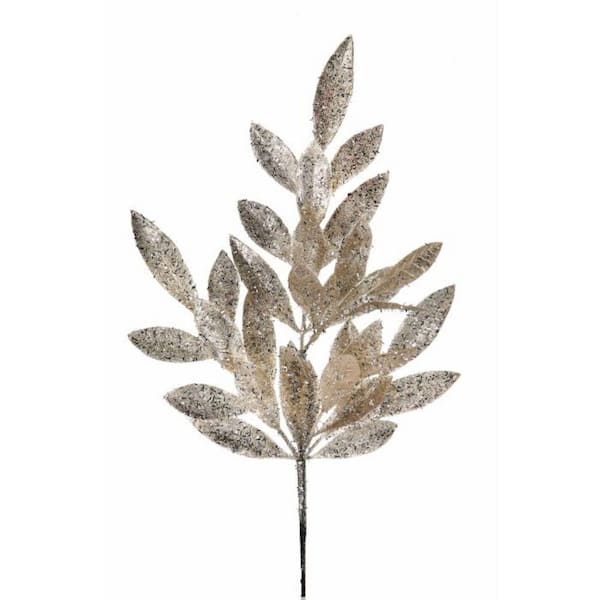21 in. Silver Artificial Bay Leaf Spray