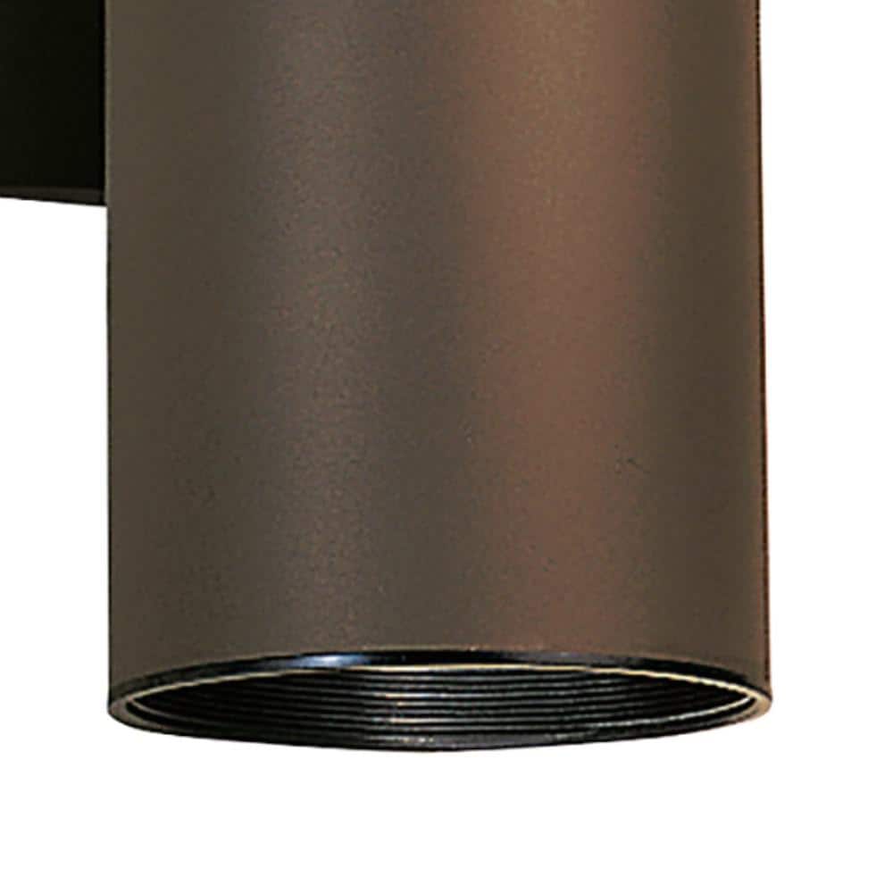 Bronze 15" Modern Cylinder Wall Sconce