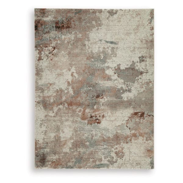 Jadenburg 5 ft. x 7 ft. Gray/Brown Abstract Area Rug