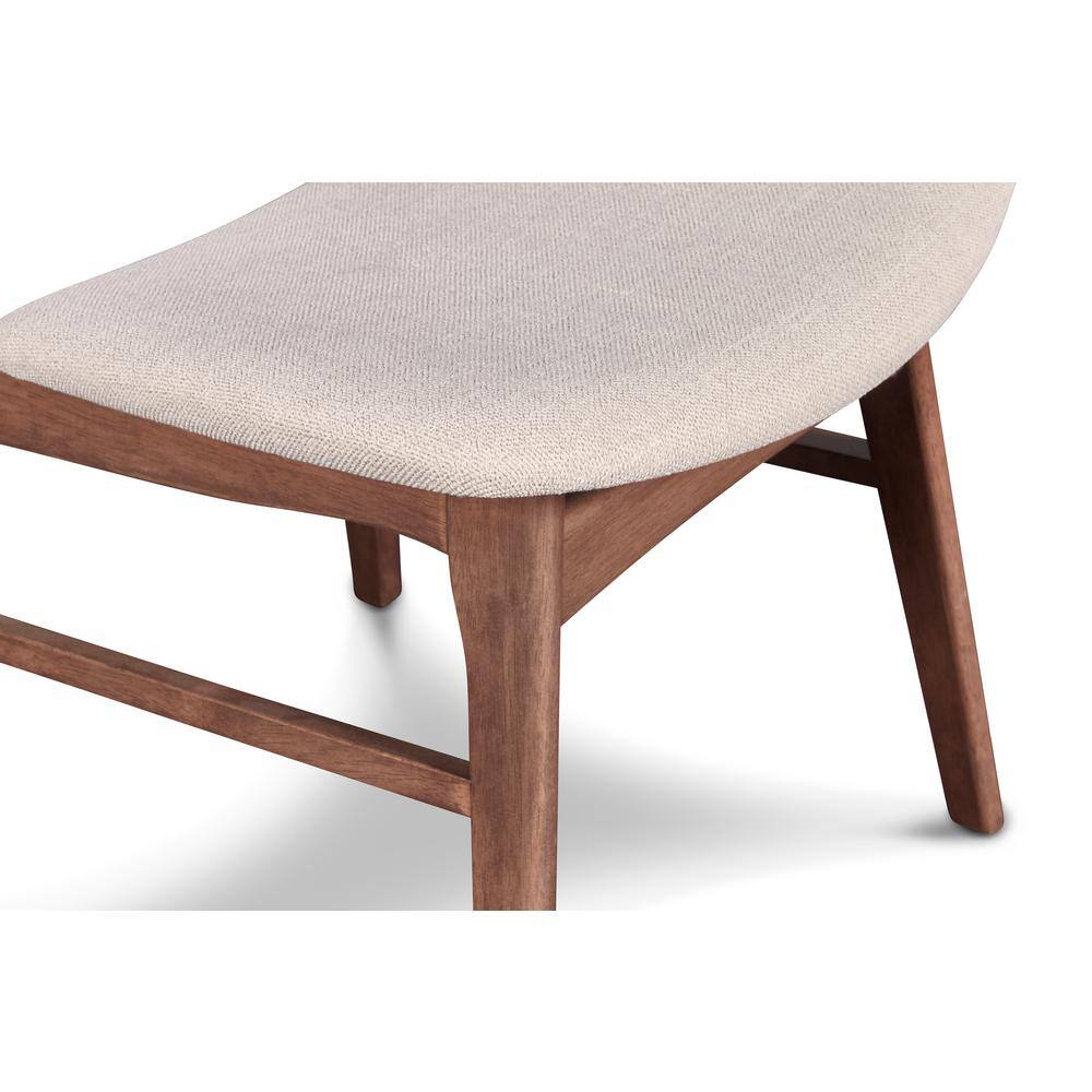 Oscar Mid-Century Walnut Dining Table Set with 6 Chairs