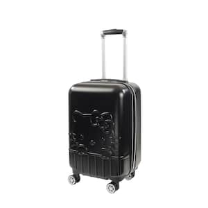 Hello Kitty 21 in. Black Hard-Sided Spinner Rolling Carryon Luggage