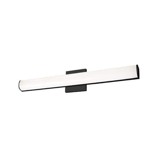 Black 24-Inch Dimmable LED Bathroom Vanity Light