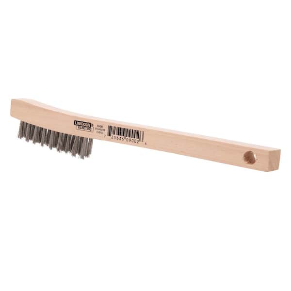 Perrone Aerospace BR-01 Small Wooden 6 handle with 1.5 Bristle Bed Leather  Cleaning Brush at