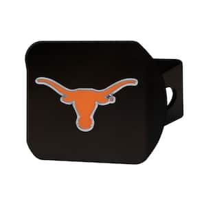 NCAA University of Texas Color Emblem on Black Hitch Cover