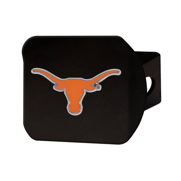 FANMATS NCAA University of Texas Color Emblem on Black Hitch Cover