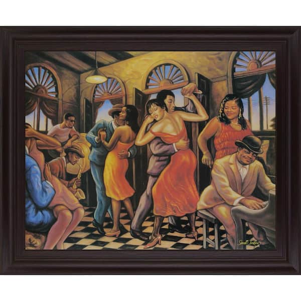 28 in. x 34 in. "Roadhouse" By Sarah Jenkins Framed Print Wall Art