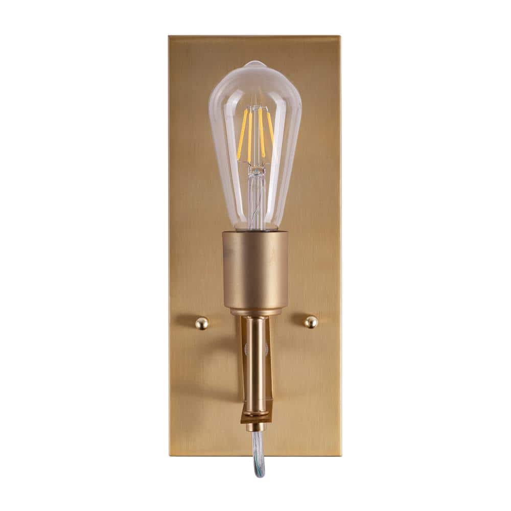Soft Gold Industrial Dimmable Vanity Wall Sconce