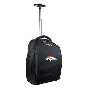 NFL Denver Broncos 19 in. Black Wheeled Premium Backpack