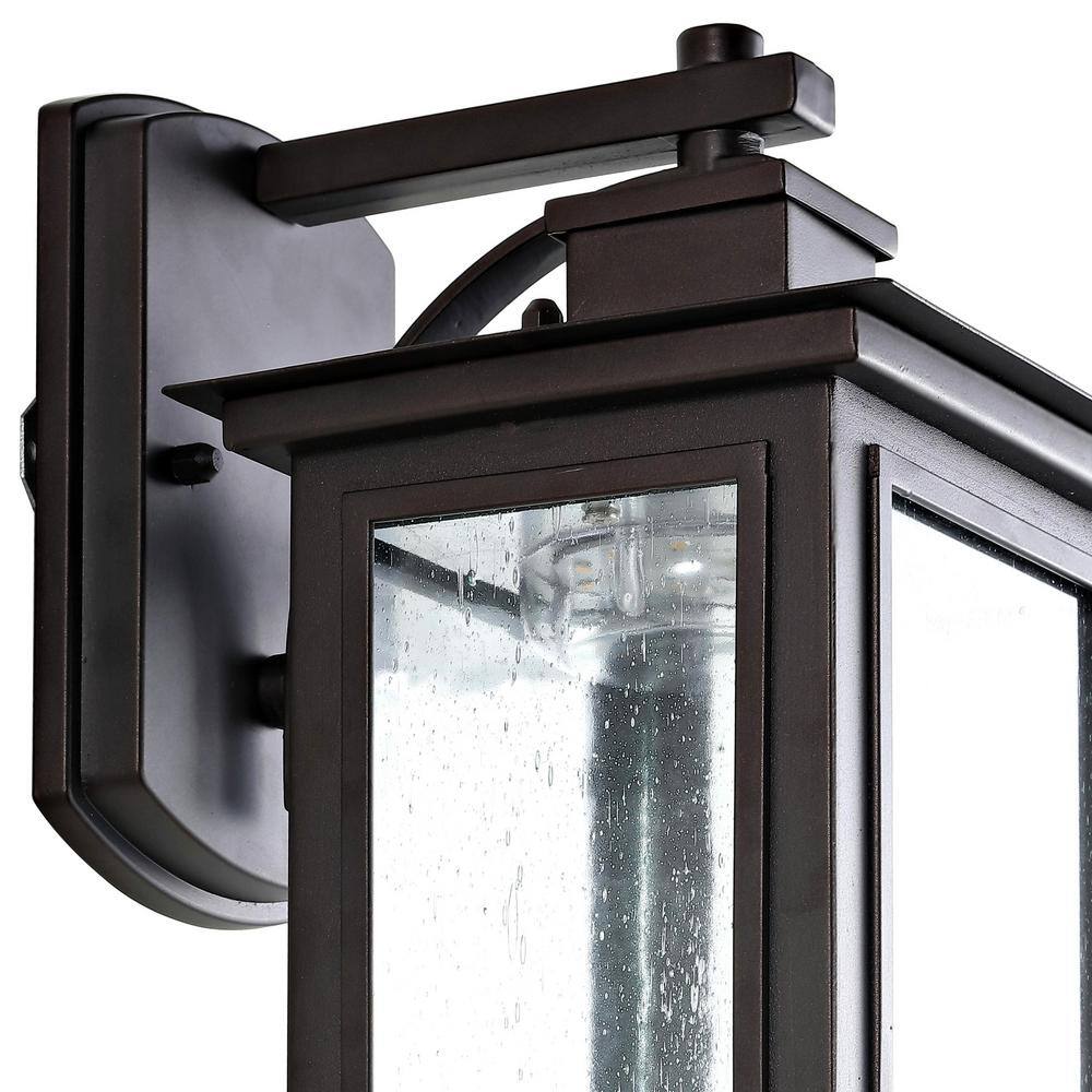 Gorgen Bronze 9.5" Square Outdoor Wall Lantern