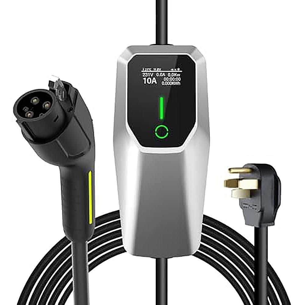 26ft 240-Volt Portable Level 1 and Level 2 EV Charger 32A 7.68kW NEMA 14-50 5-15 SAE-J1772 Charging Station price history on PriceWatchPro