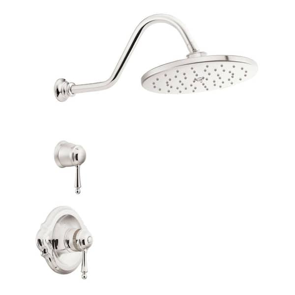 MOEN Waterhill 2-Handle 1-Spray ExactTemp Shower Only Faucet Trim Kit in Nickel (Valve Not Included)