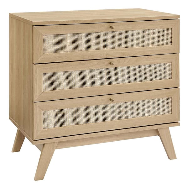 MODWAY Soma 3-Drawer Dresser in Oak