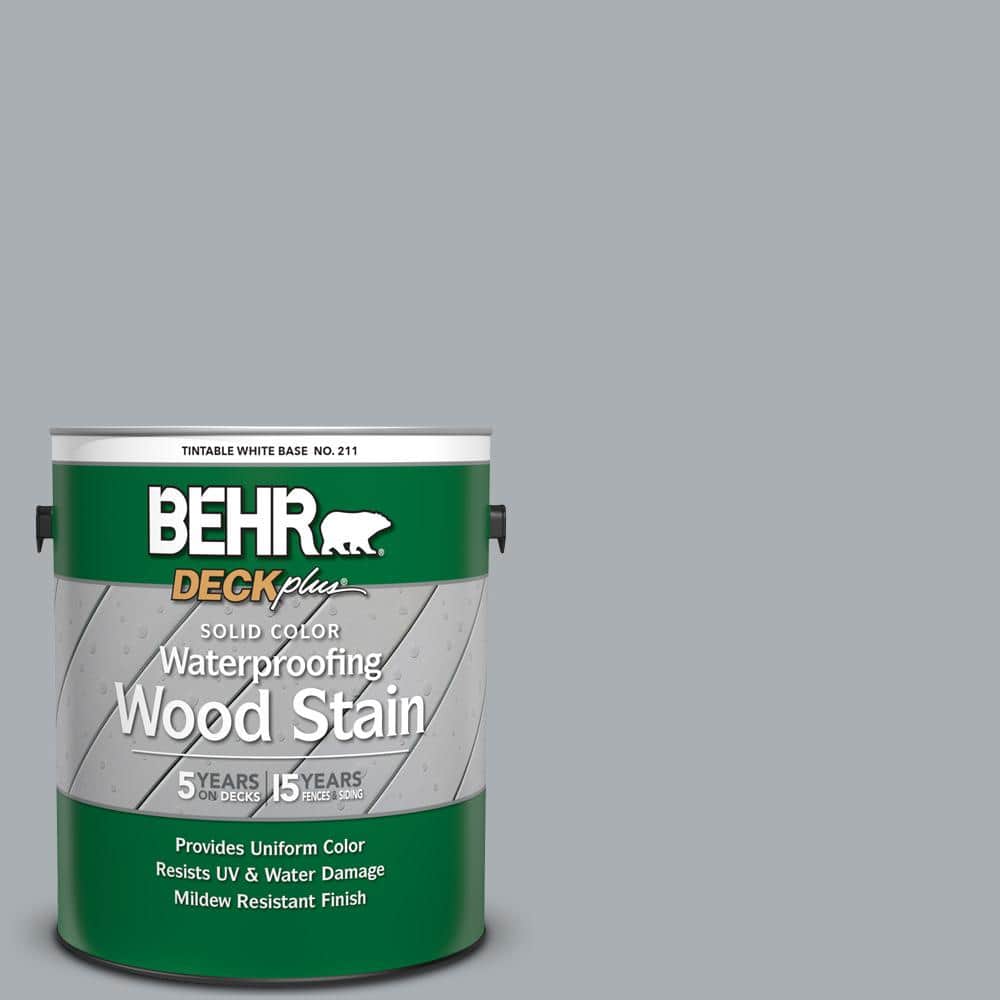 1 gal. #N500-3 Tin Foil Solid Color Waterproofing Exterior Wood Stain