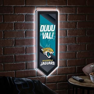 Jacksonville Jaguars Pennant 9 in. x 23 in. Plug-in LED Lighted Sign