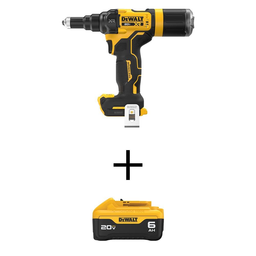 DEWALT 20V MAX Lithium-Ion Cordless 3/16 in. Rivet Tool with 20V MAX ...