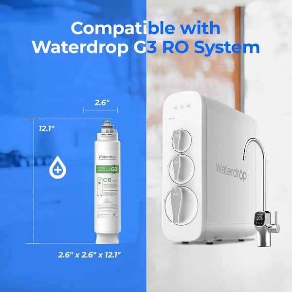 CB Replacement Water Filter Cartridge for WD-G3P800 and G3 Reverse Osmosis System, 1-Year Lifetime