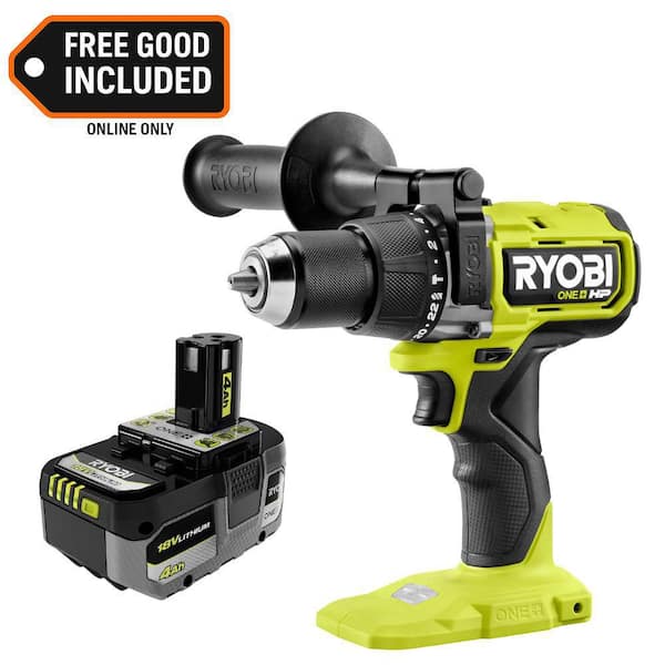 ONE+ HP 18V Brushless Cordless 1/2 in. Hammer Drill with ONE+ 18V 4.0 Ah Battery