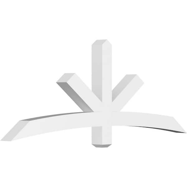 Ekena Millwork Alberta 72 in. W x 27 in. H x 4 in. D Signature Polyurethane Bracket