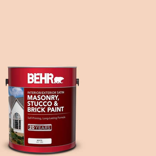 1 gal. #BXC-37 Miami Stucco Satin Interior/Exterior Masonry, Stucco and Brick Paint