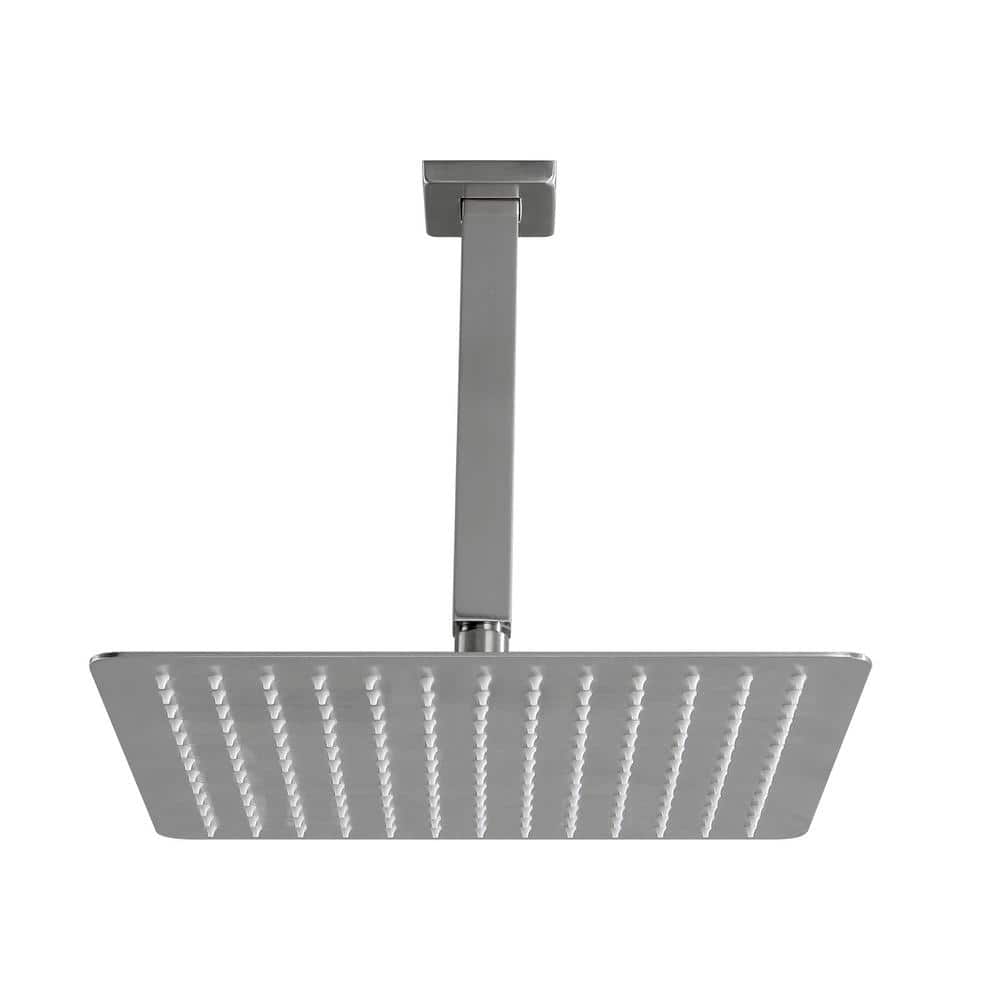 1-Spray Patterns with 2.5 GPM 9.84 in. Ceiling Mount Fixed Shower Head in Brushed Nickel price history on PriceWatchPro