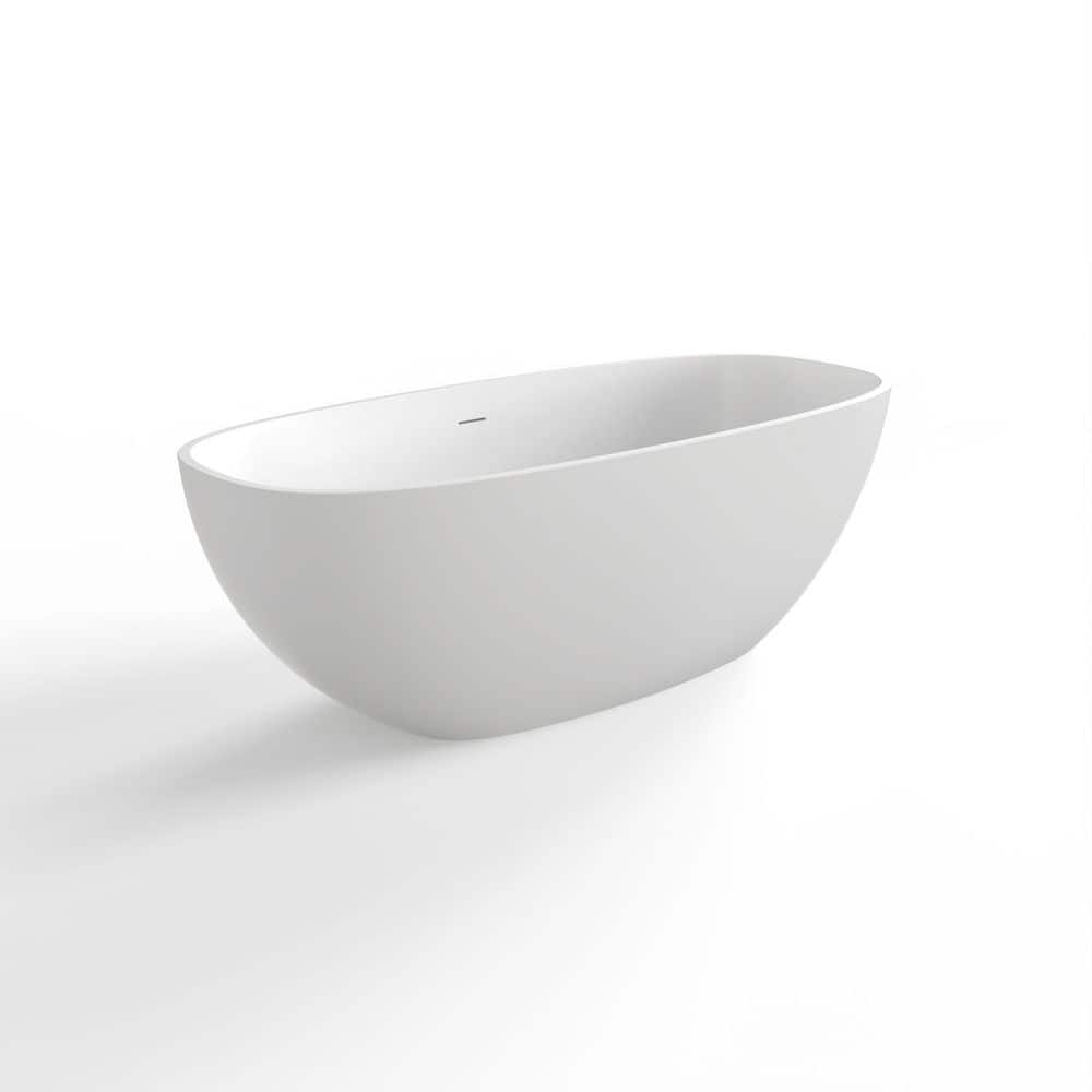 66.9 in. x 29.5 in. Soaking Bathtub with Center Drain in Matte White price history on PriceWatchPro