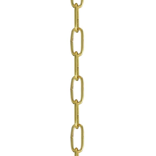 Livex Lighting 3 ft. Polished Brass Heavy-Duty Decorative Chain