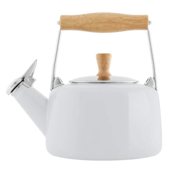 Vtg Farberware 763 Tea Kettle EXCELLENT Wood Handles 1 1/2 Qt Stainless  Teapot 